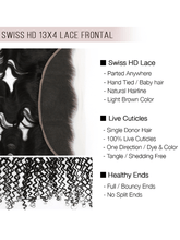 Brooklyn Hair 13x4 HD Lace Frontal – Bohemian Jerry Curl True Swiss HD 100% Remy Human Hair Swiss HD Lace / 14 / Water Wave